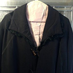 Vintage BOHO GOTH Barbara graffeo Black Coat Size XL